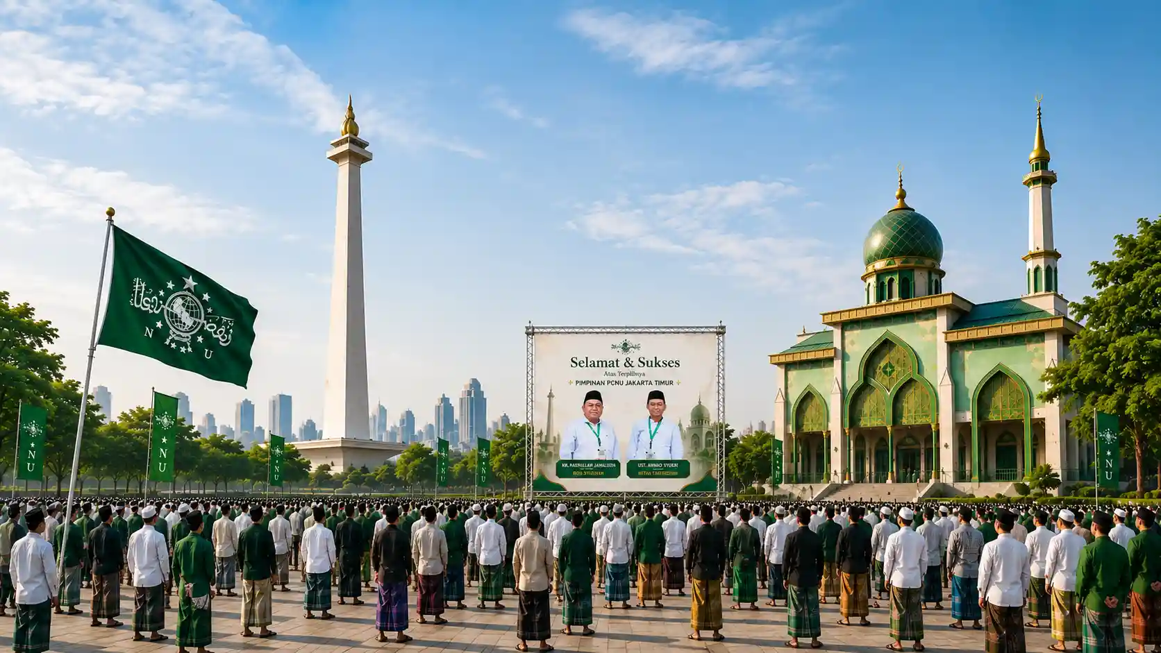 Kebersamaan pengurus dan warga PCNU Pengurus Cabang Kabupaten Bener Meriah